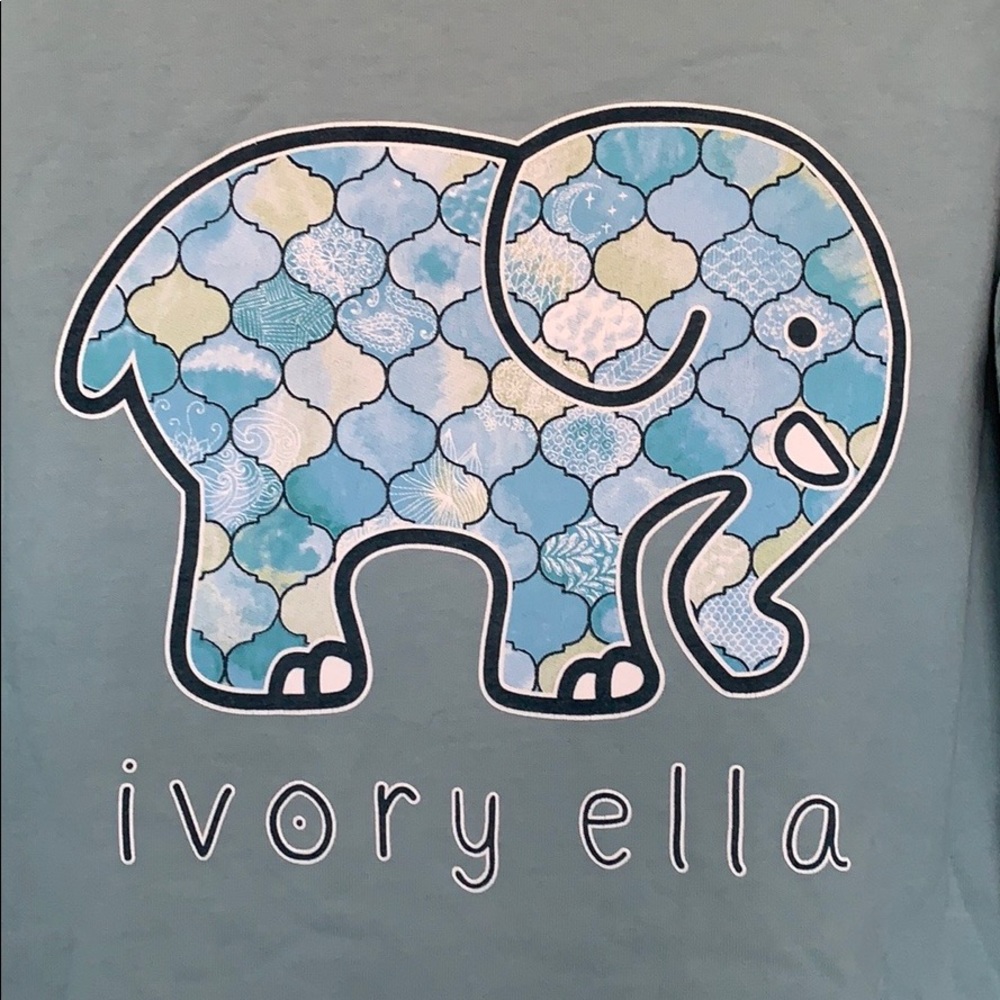 Ivory Ella Colorful Blue Green Mosaic Long Sleeve